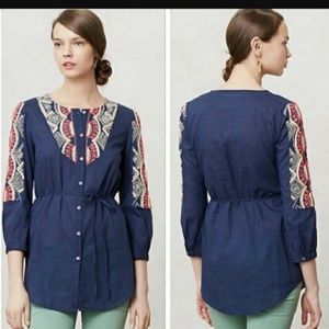 Anthropologie Agonda Peasant Tunic 0
